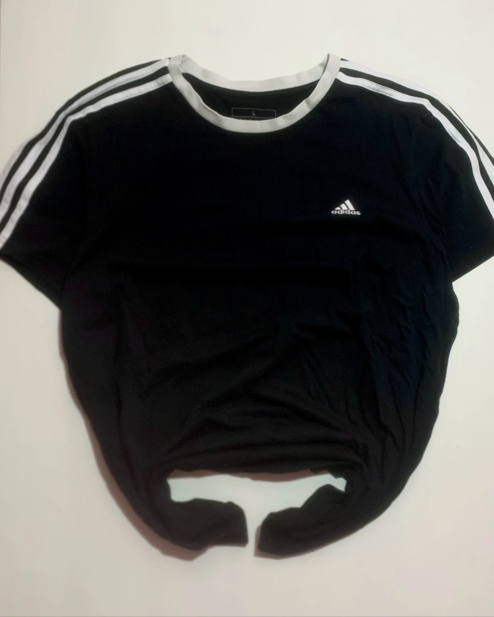 Camiseta Adidas Clásica Original Negra Talla L